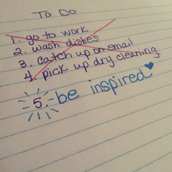 be inspired