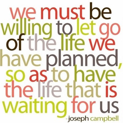 let go of your plans