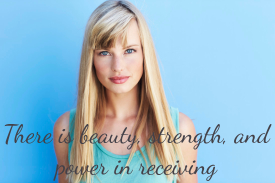 receiving beauty power strength