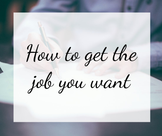 get the job you want