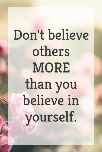dont believe others