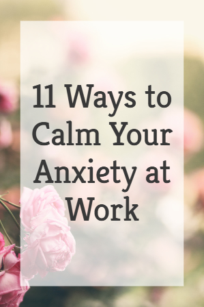 deal with anxiety at work