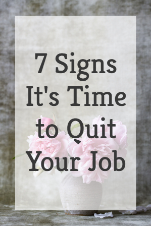 signs it's time to quit
